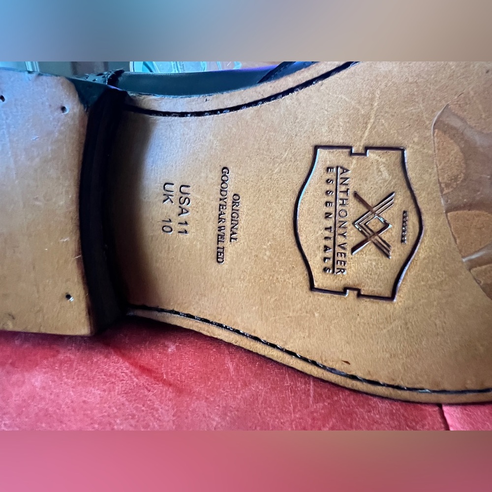Anthony Veer Classic Black Leather Men's Chelsea boots size 11 - Picture 5 of 8